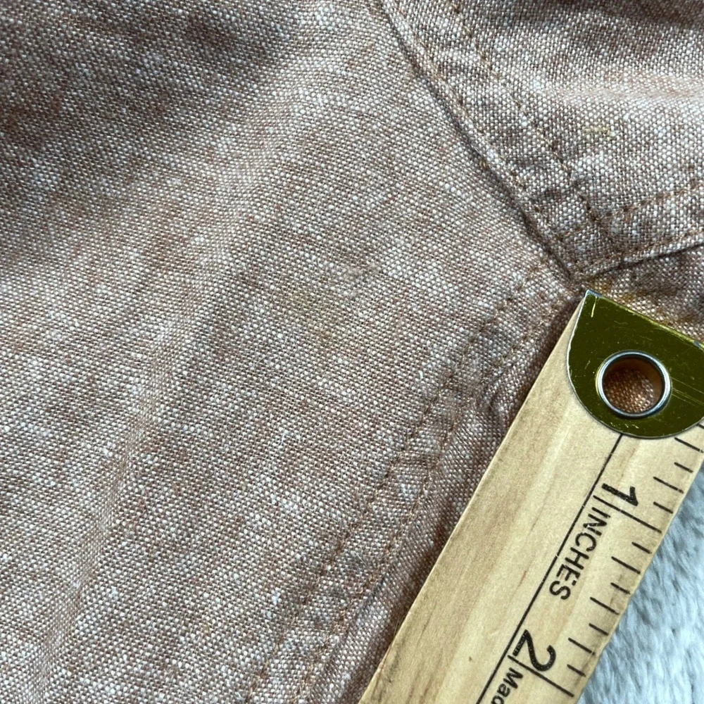 New J Crew Gramercy Shorts Mens 34 Beige Linen Blend Chino Casual 9
